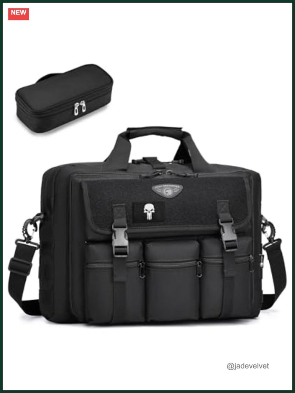 Tactical Laptop Bag 17.3 inch Messenger Computer Military Briefcase Carry on